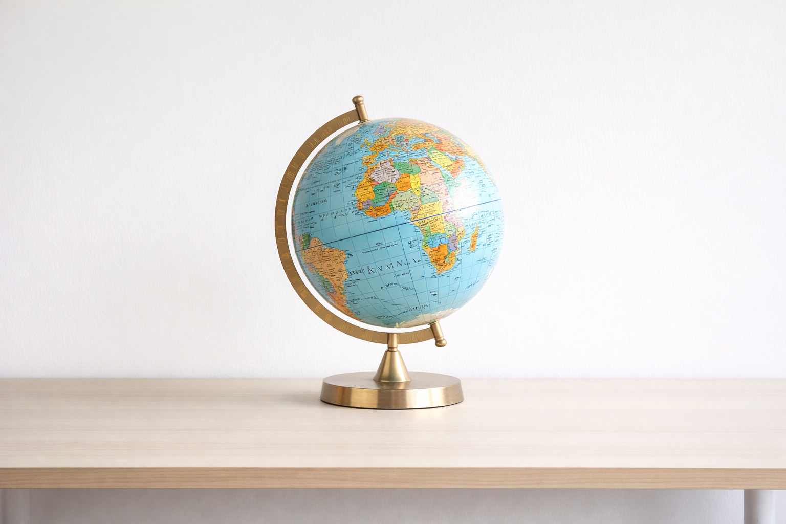 Globe on a desk representing international VAT for SaaS businesses